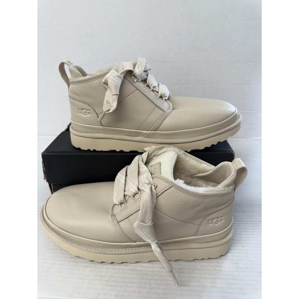 UGG Men's Cream Leather Shoes